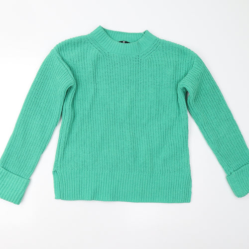 Very Womens Green  Knit Pullover Jumper Size 8