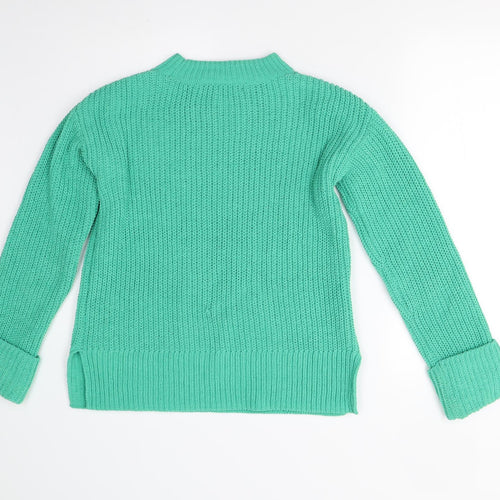 Very Womens Green  Knit Pullover Jumper Size 8