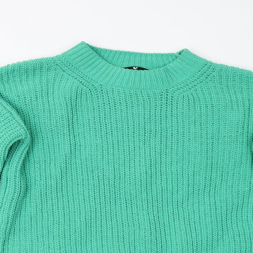 Very Womens Green  Knit Pullover Jumper Size 8