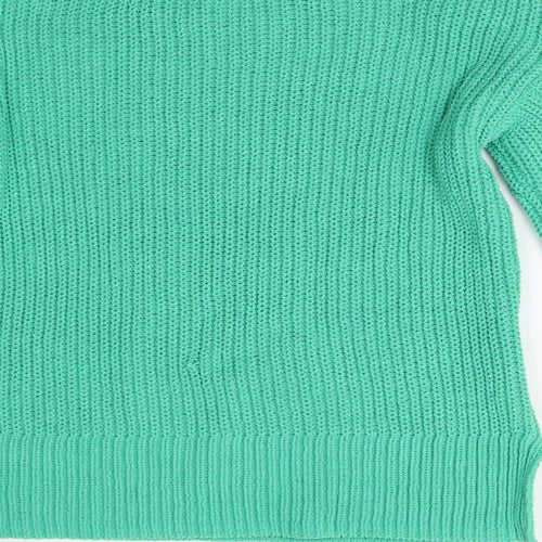 Very Womens Green  Knit Pullover Jumper Size 8