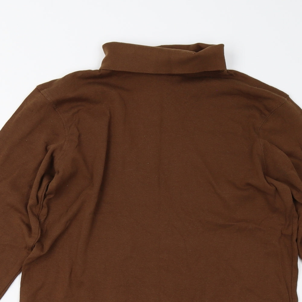 Cotton Traders Womens Brown   Basic T-Shirt Size M