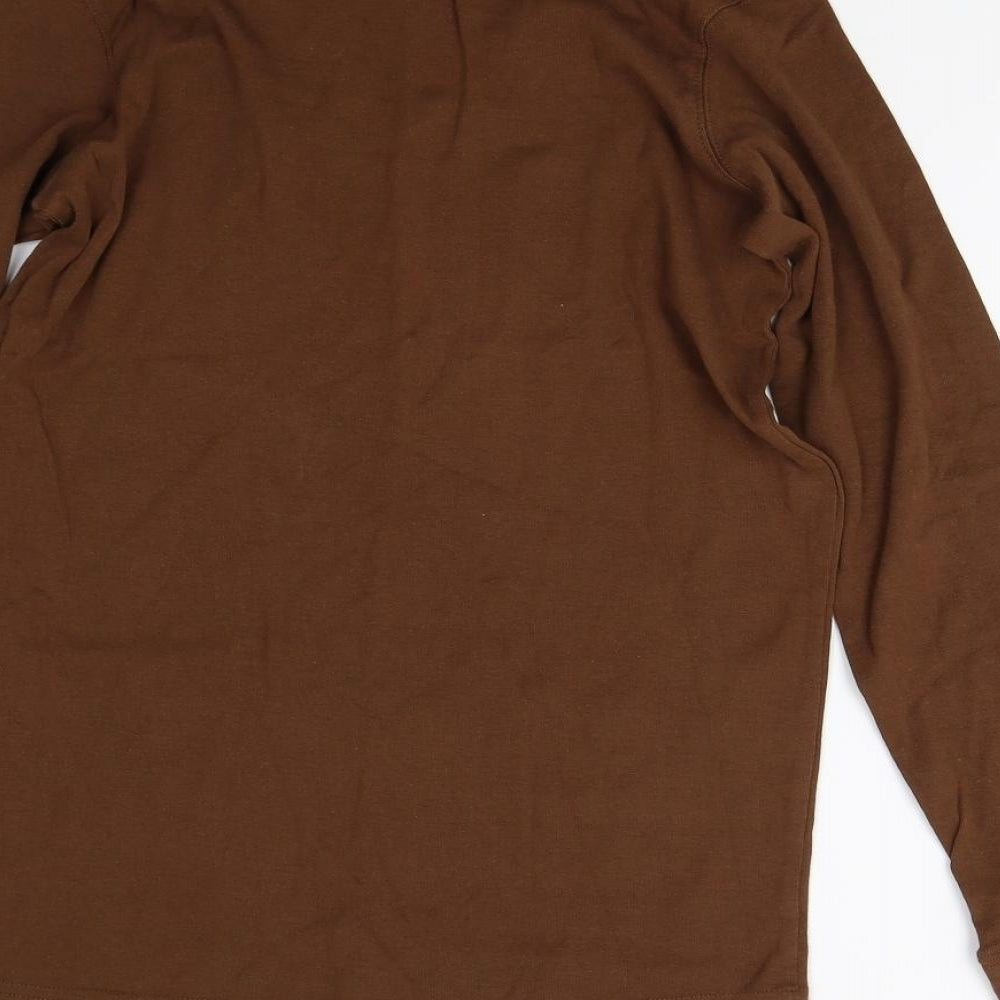 Cotton Traders Womens Brown   Basic T-Shirt Size M