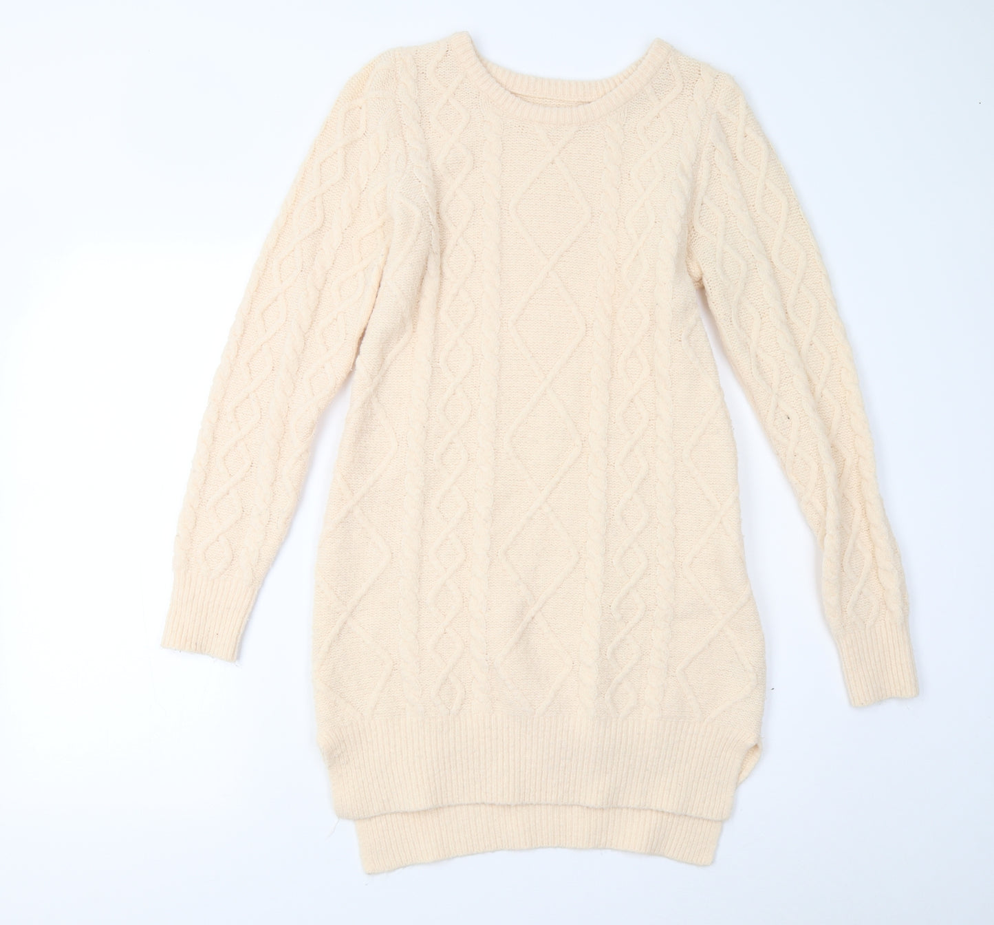F&F Womens Pink  Knit Jumper Dress  Size 8