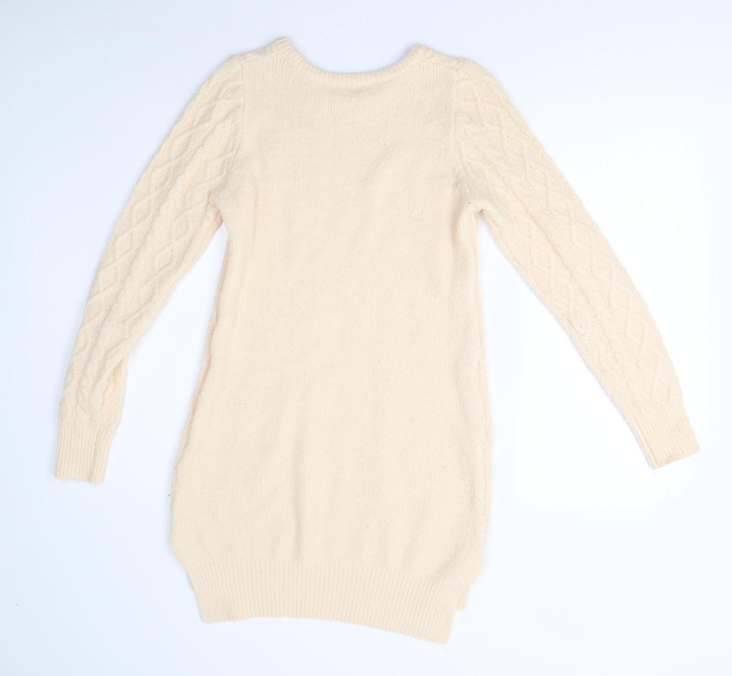 F&F Womens Pink  Knit Jumper Dress  Size 8