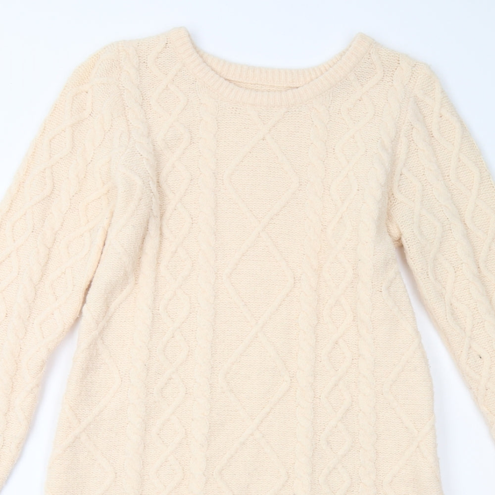 F&F Womens Pink  Knit Jumper Dress  Size 8
