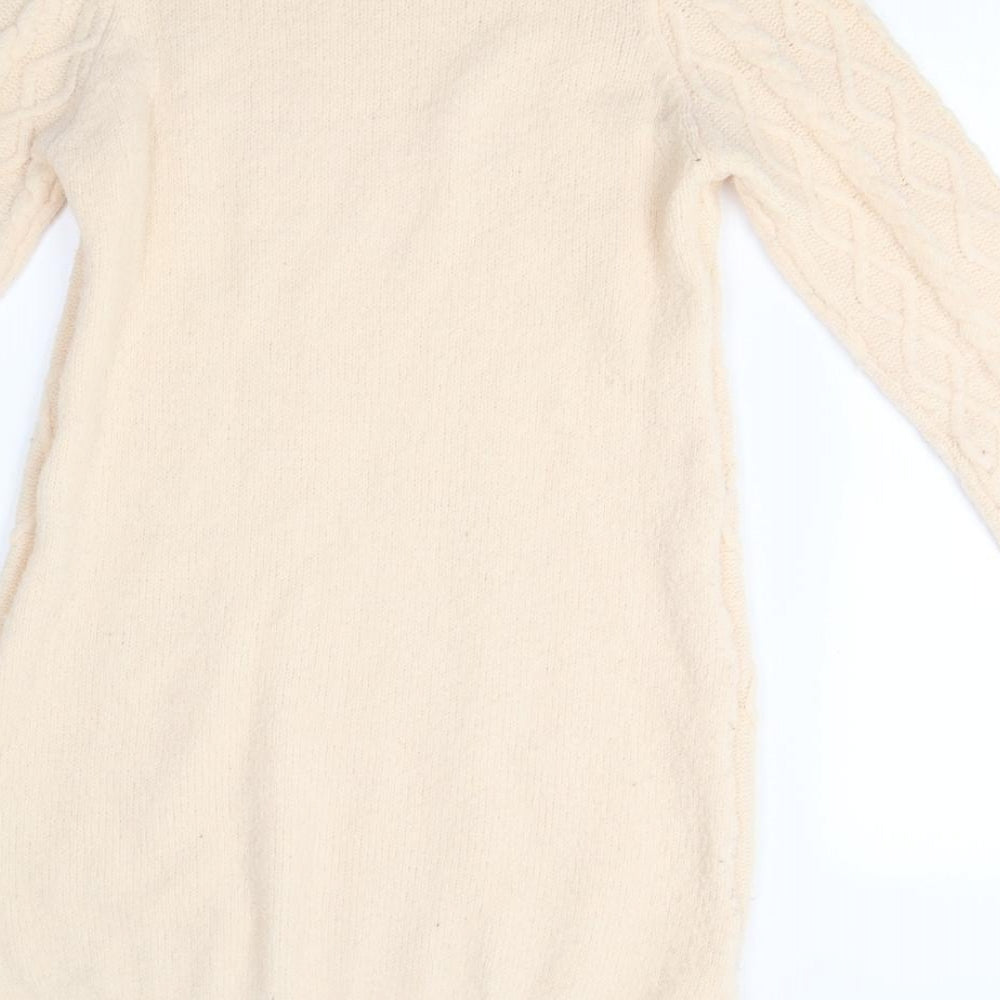 F&F Womens Pink  Knit Jumper Dress  Size 8