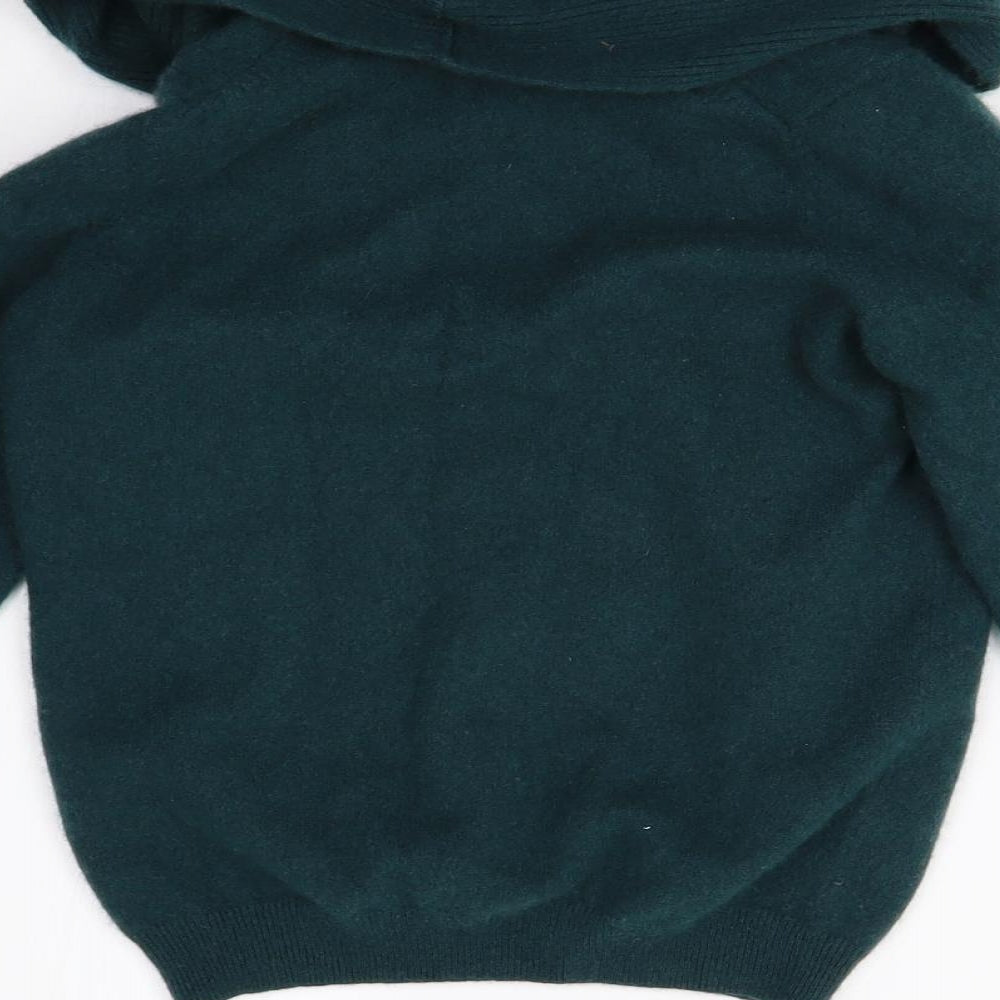 M&S Womens Green  Knit Pullover Jumper Size 8  - Pure Cashmere