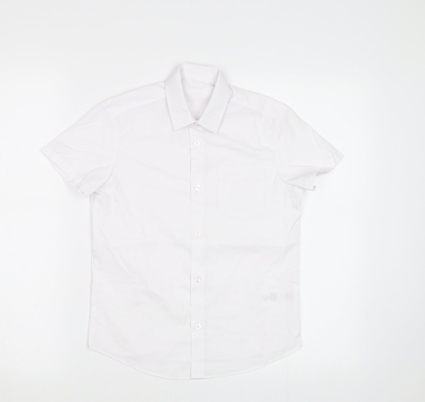 George Girls White   Basic Button-Up Size 7-8 Years