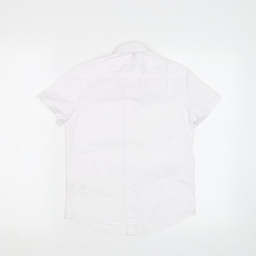 George Girls White   Basic Button-Up Size 7-8 Years