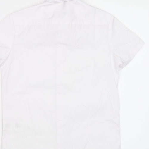 George Girls White   Basic Button-Up Size 7-8 Years