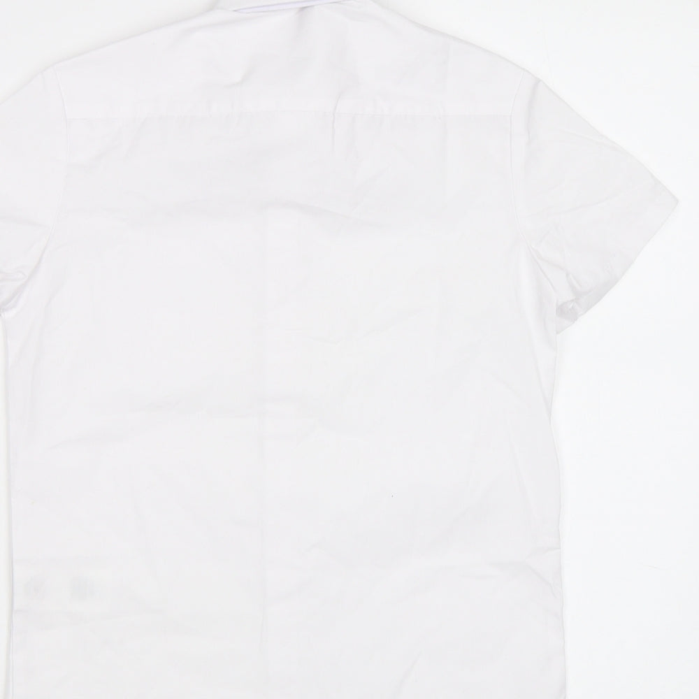 George Girls White   Basic Button-Up Size 7-8 Years