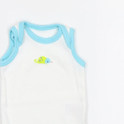 Mothercare Baby White   Romper One-Piece Size 0-3 Months