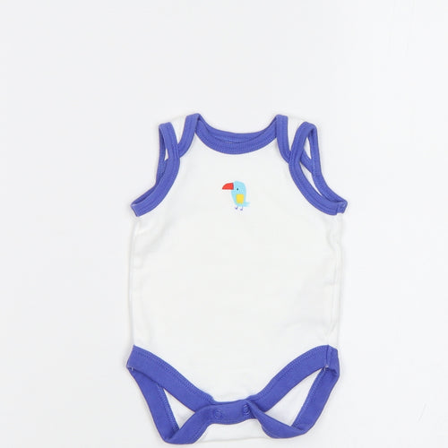 Mothercare Baby White   Romper One-Piece Size 0-3 Months