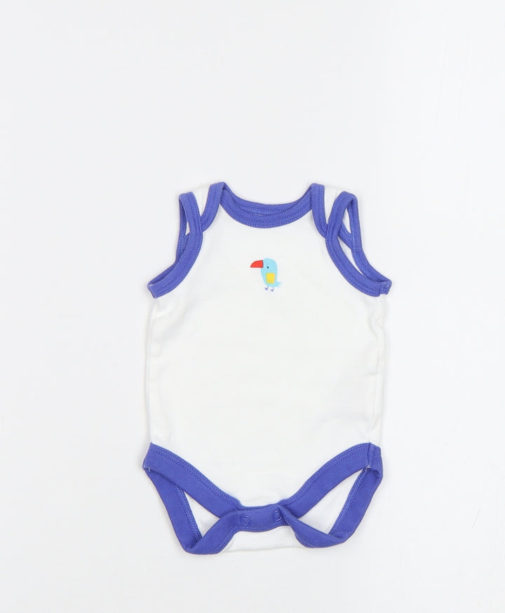 Mothercare Baby White   Romper One-Piece Size 0-3 Months