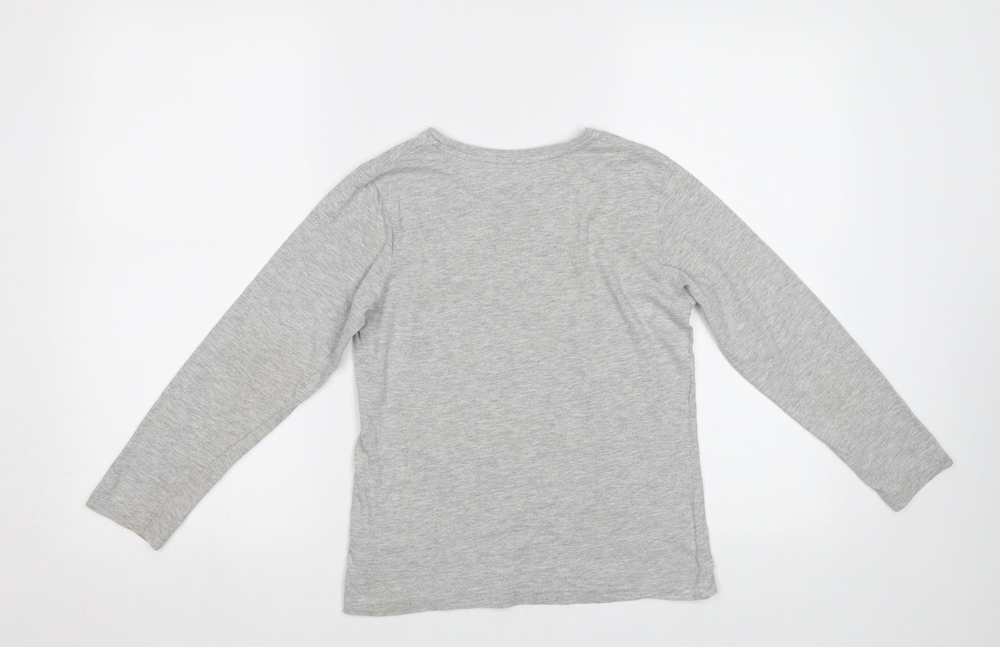 George Boys Grey   Basic T-Shirt Size 9-10 Years  - Skull