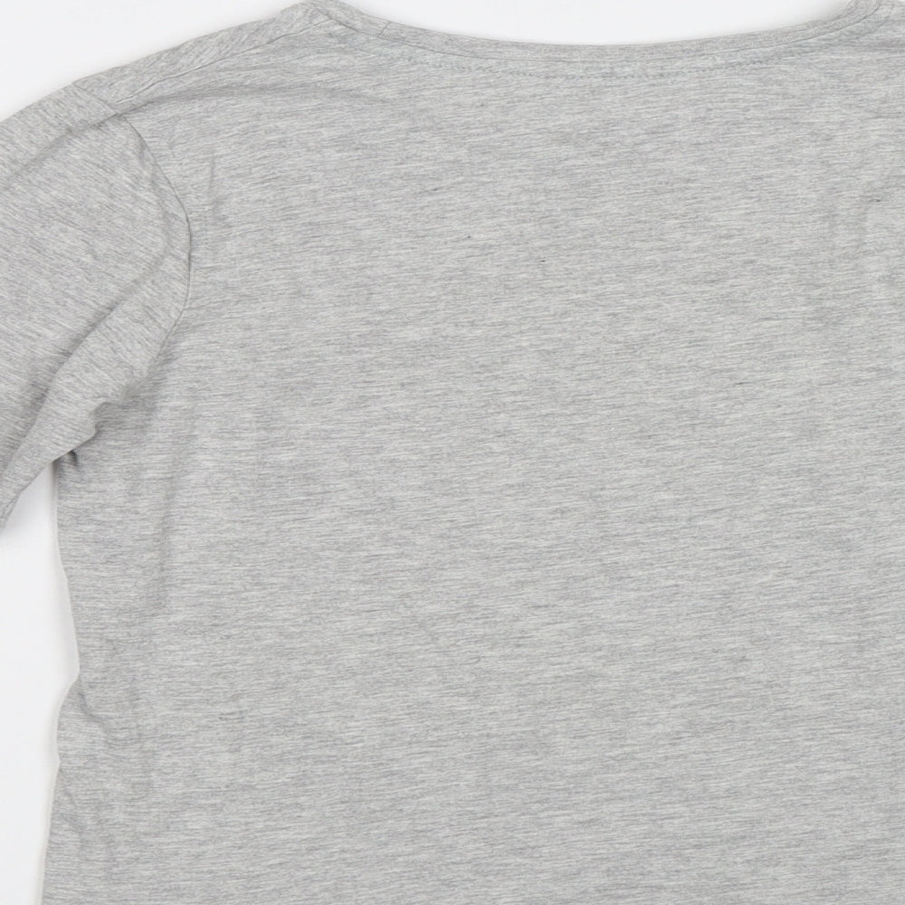 George Boys Grey   Basic T-Shirt Size 9-10 Years  - Skull