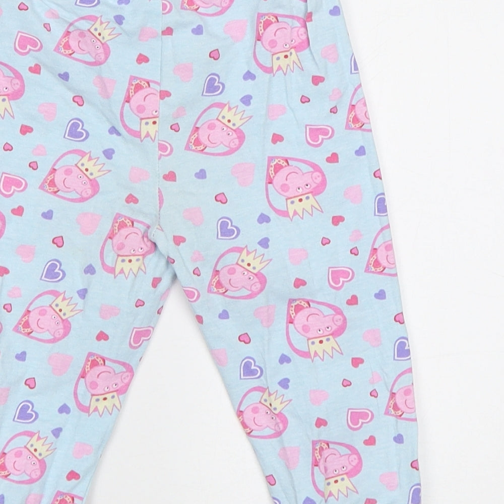 Peppa Pig Baby Blue Geometric   Pyjama Pants Size 18-24 Months