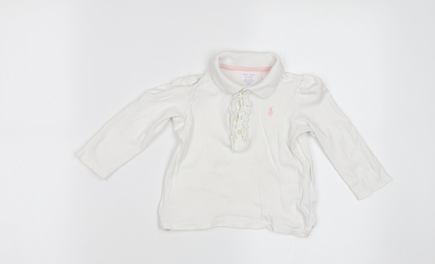 Ralph Lauren Baby White   Basic T-Shirt Size 18-24 Months