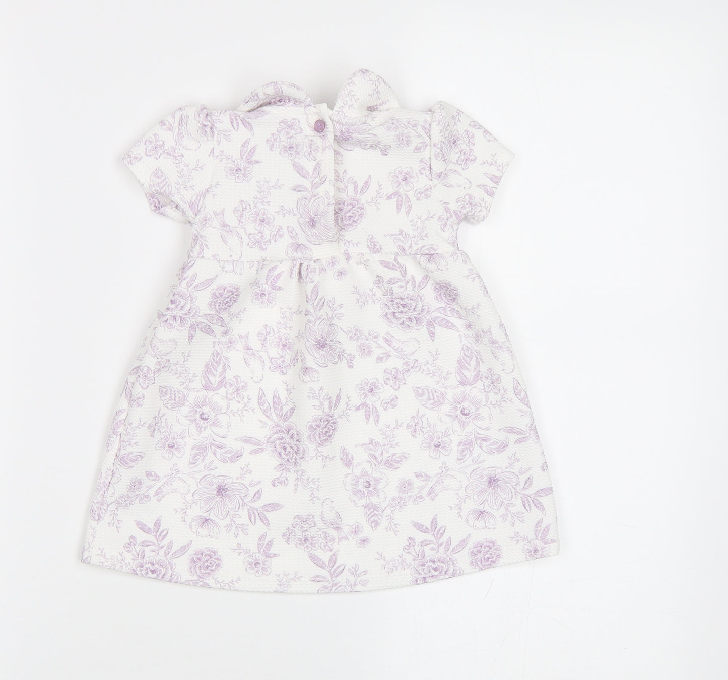 TU Baby White Floral  A-Line  Size 3-6 Months