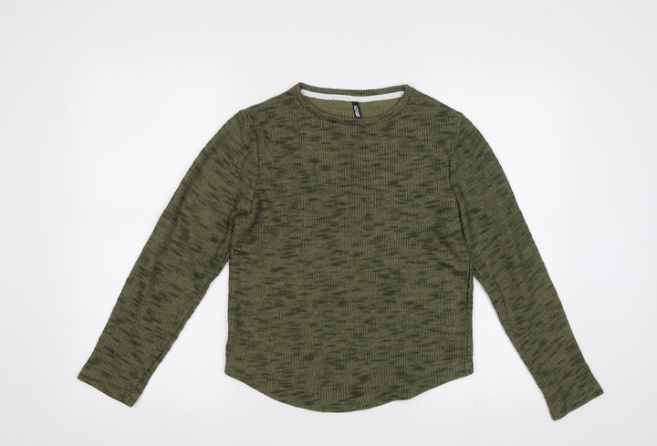 Hallys Girls Green Pullover Jumper Size 12 Years