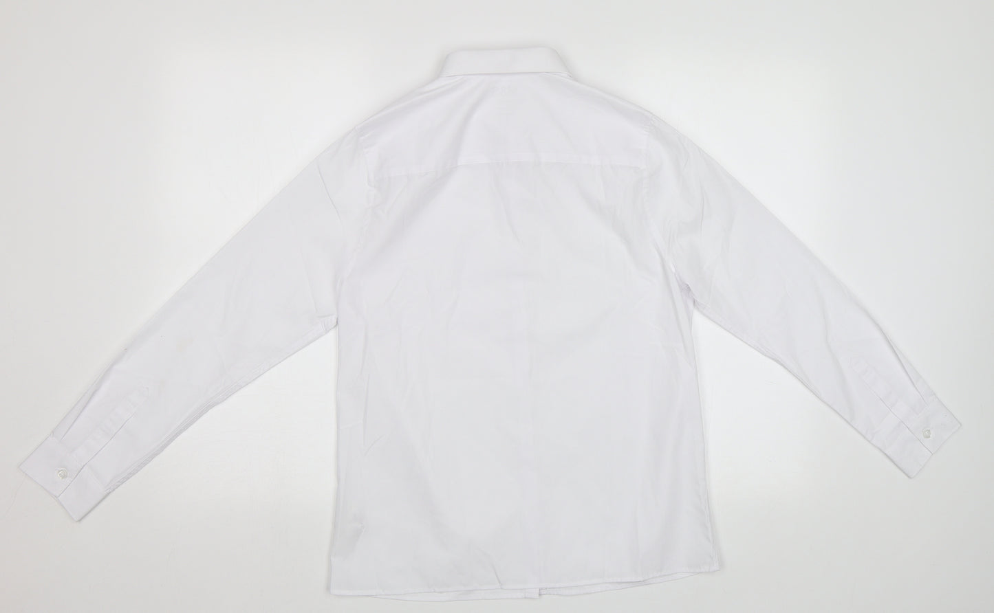 M&S Boys White   Basic Button-Up Size 14-15 Years