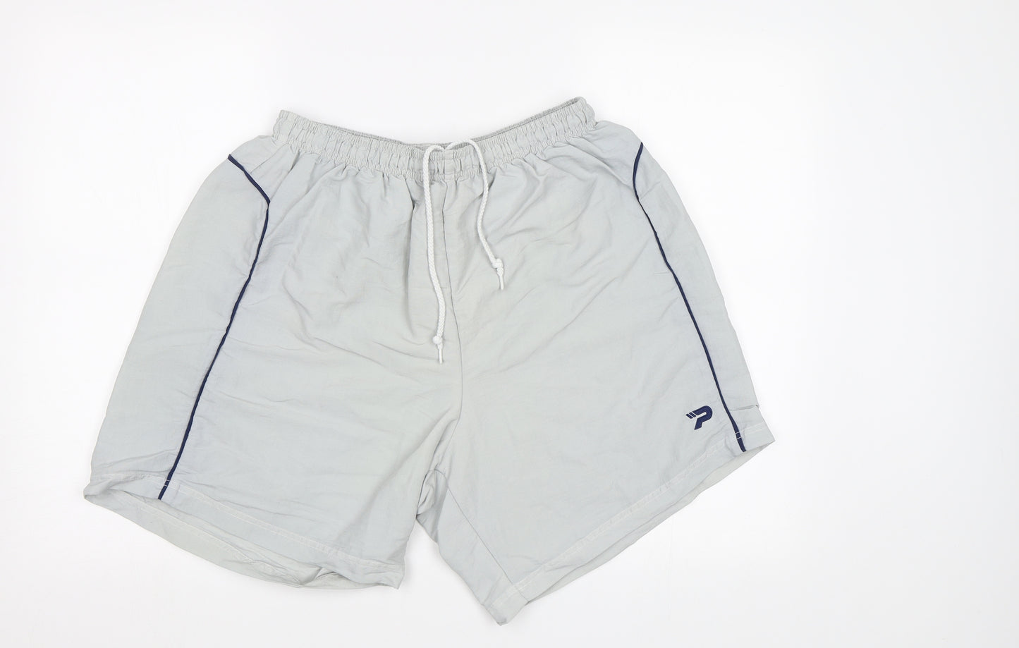 Patrick Mens Grey   Sweat Shorts Size L - Elastic Waist Band