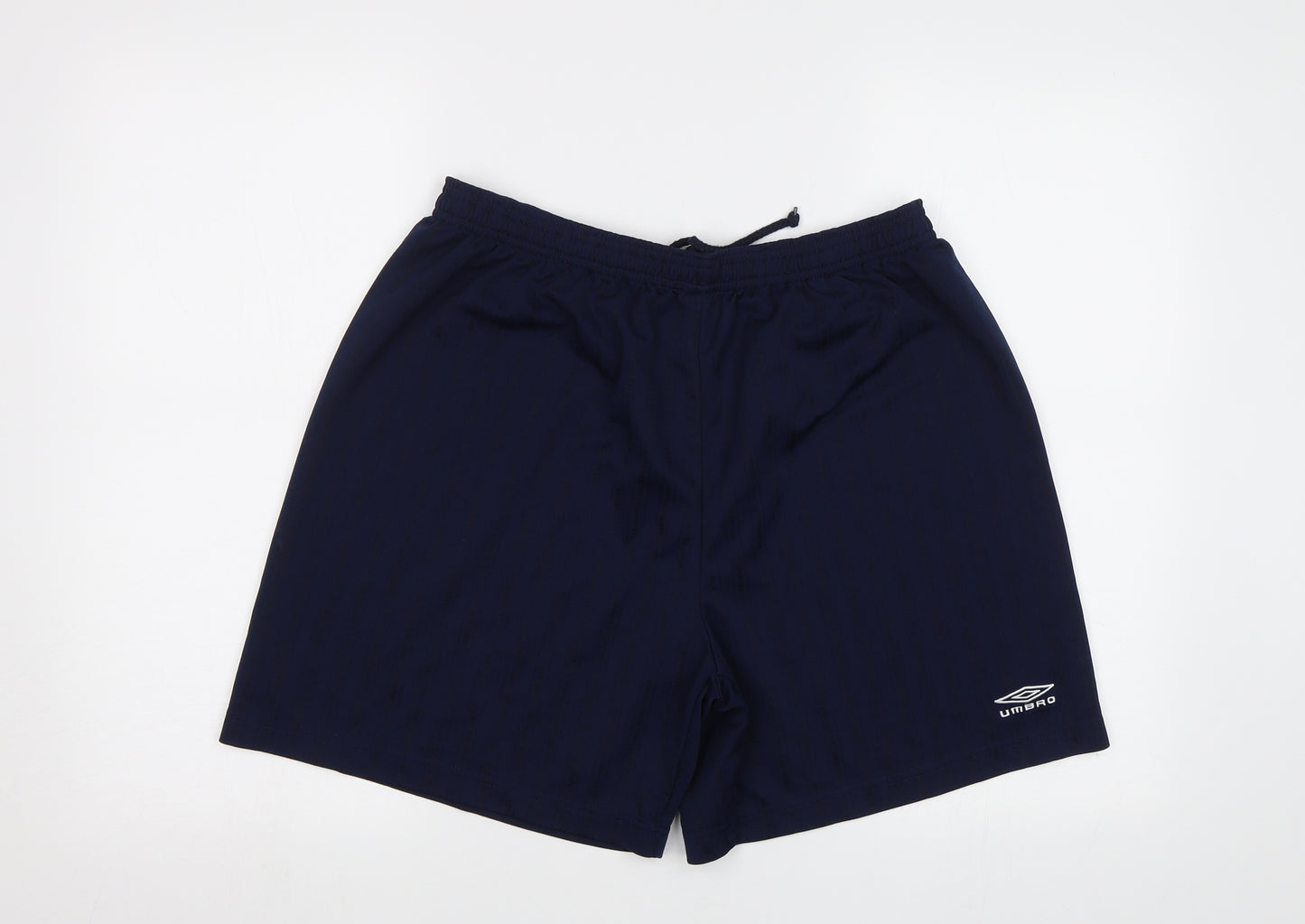 Umbro Mens Blue Striped  Sweat Shorts Size XL - Elastic Waist Band