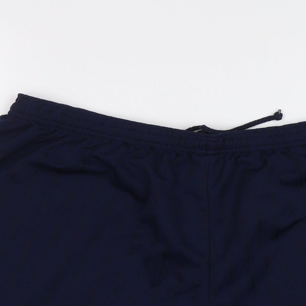 Umbro Mens Blue Striped  Sweat Shorts Size XL - Elastic Waist Band