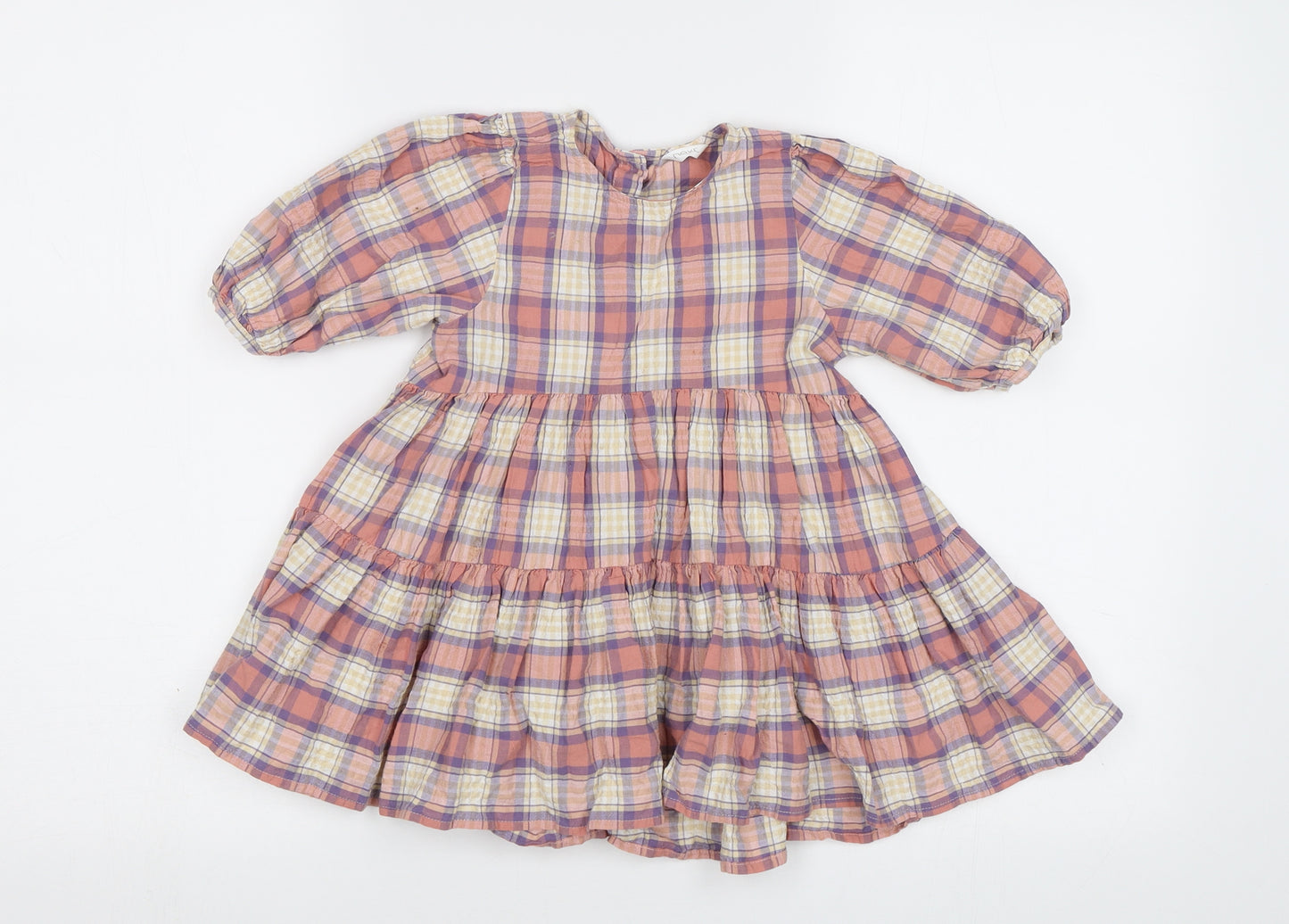 NEXT Baby Pink Check  A-Line  Size 12-18 Months