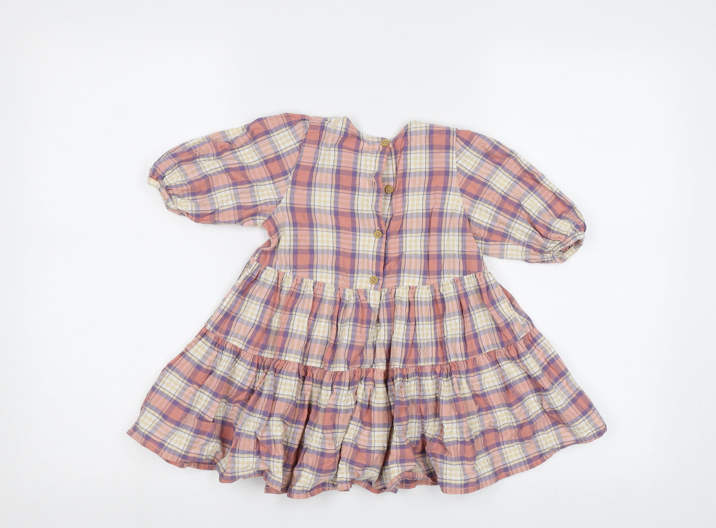 NEXT Baby Pink Check  A-Line  Size 12-18 Months