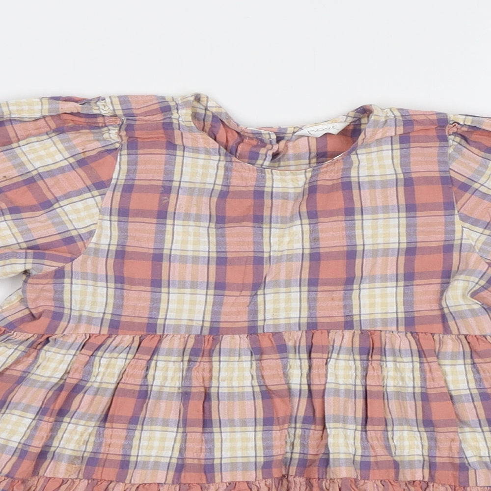 NEXT Baby Pink Check  A-Line  Size 12-18 Months