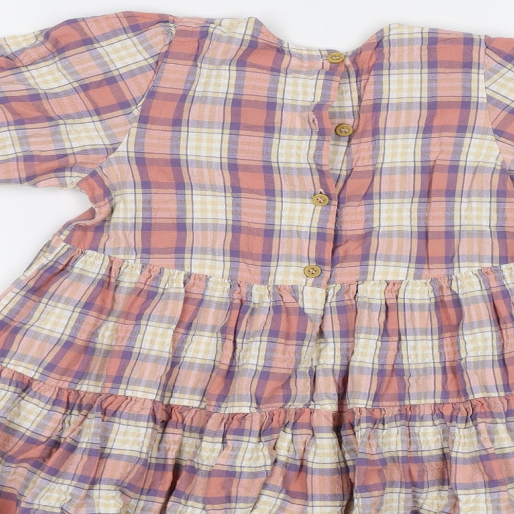 NEXT Baby Pink Check  A-Line  Size 12-18 Months
