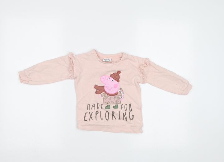 George Baby Pink   Pullover Jumper Size 12-18 Months  - Peppa Pig