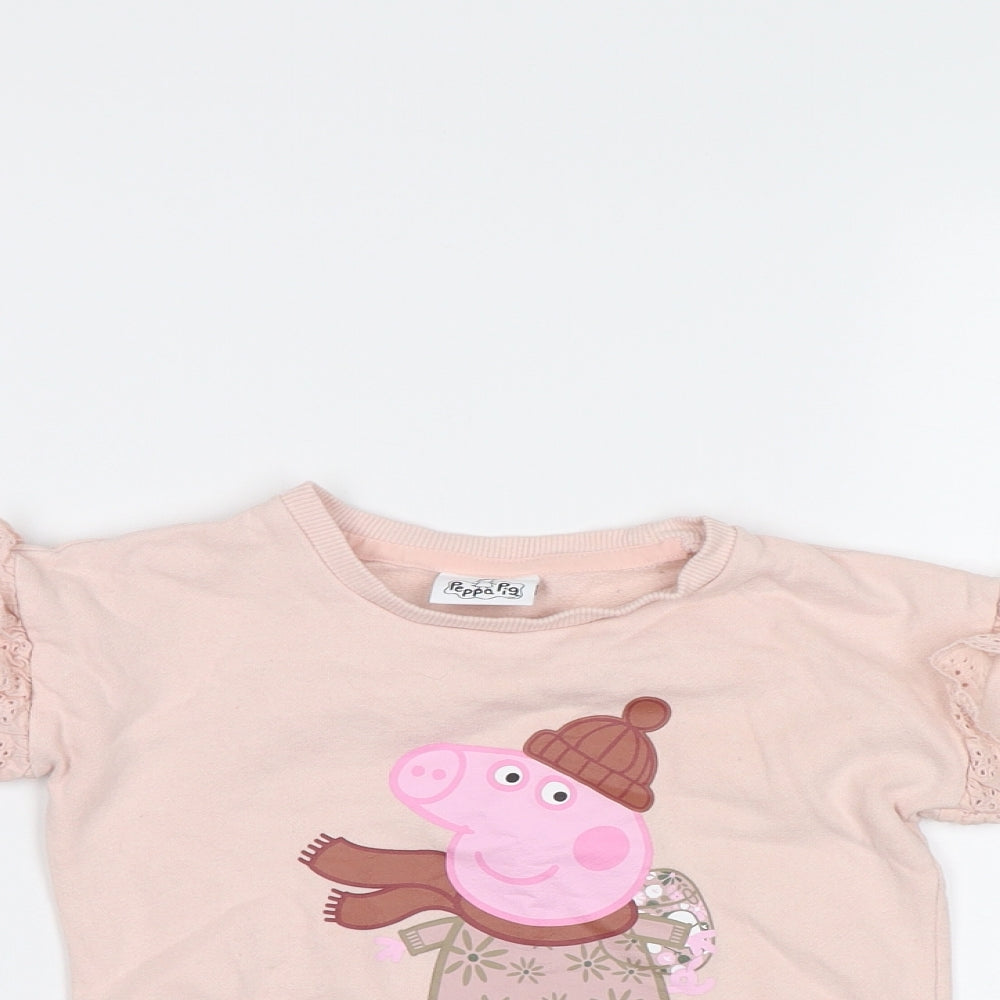 George Baby Pink   Pullover Jumper Size 12-18 Months  - Peppa Pig