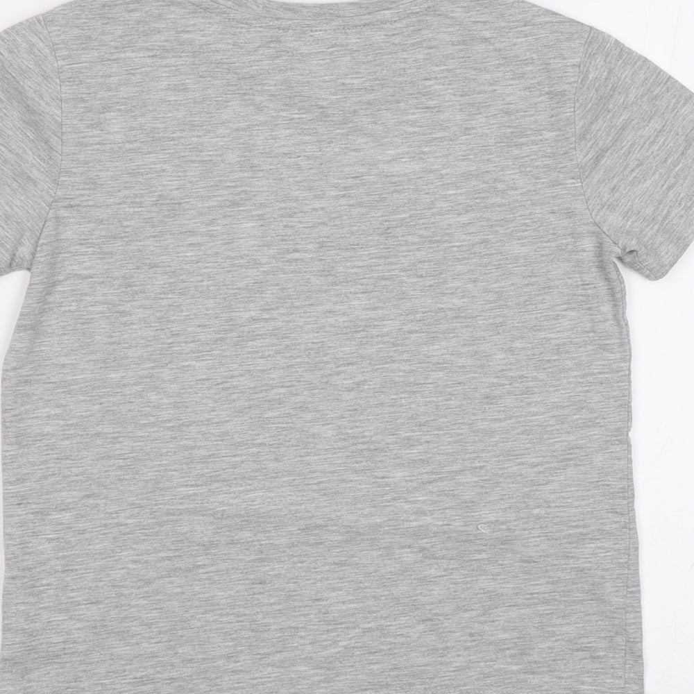 Urban Outlaws Girls Grey   Basic T-Shirt Size 7-8 Years  - Flossing