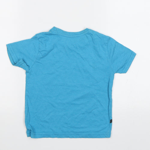 Primark Girls Blue   Basic T-Shirt Size 3-4 Years
