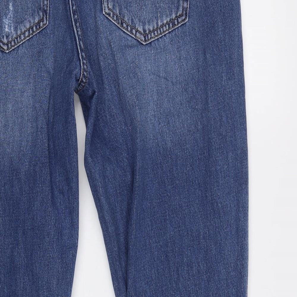 NEXT Womens Blue   Boyfriend Jeans Size 14 L29 in