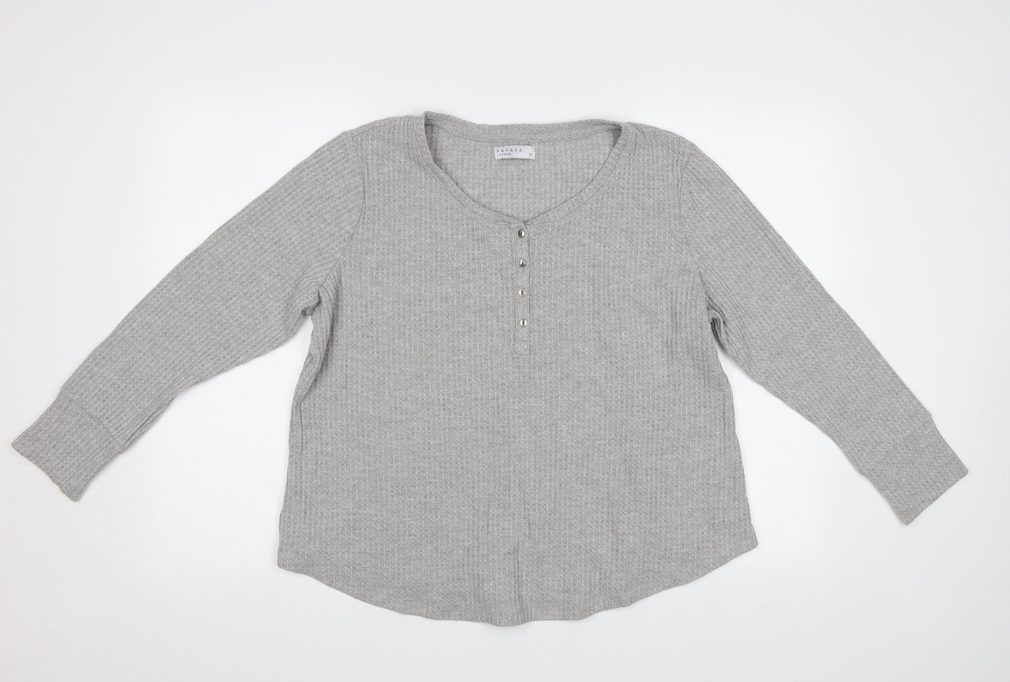 Papaya Womens Grey   Basic T-Shirt Size 20