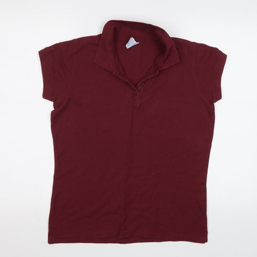 JHK Womens Purple   Basic Polo Size L