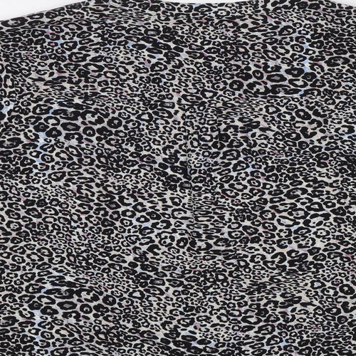 Avon Womens Grey Animal Print  Basic Blouse Size 18