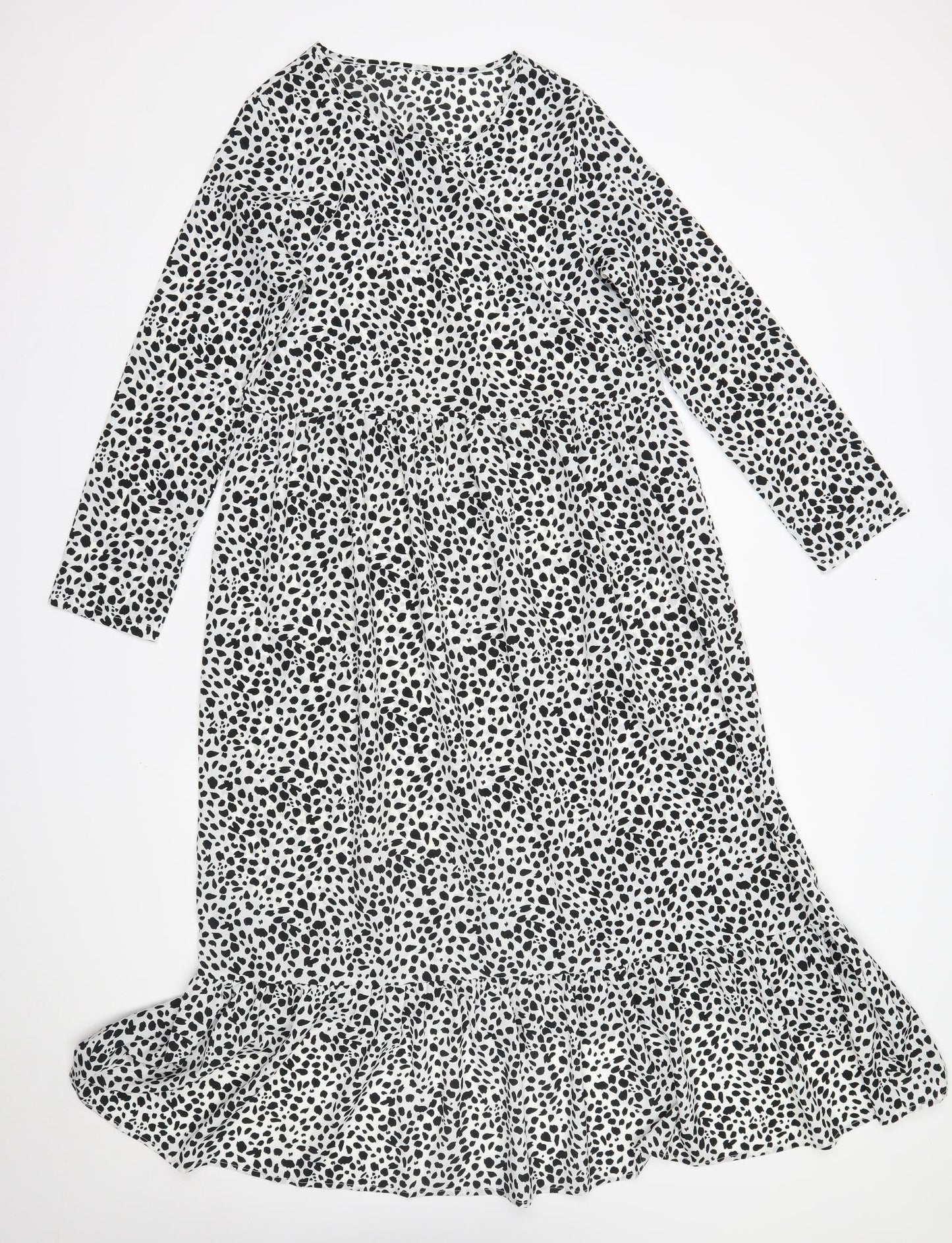 SheIn Womens White Animal Print  Maxi  Size M