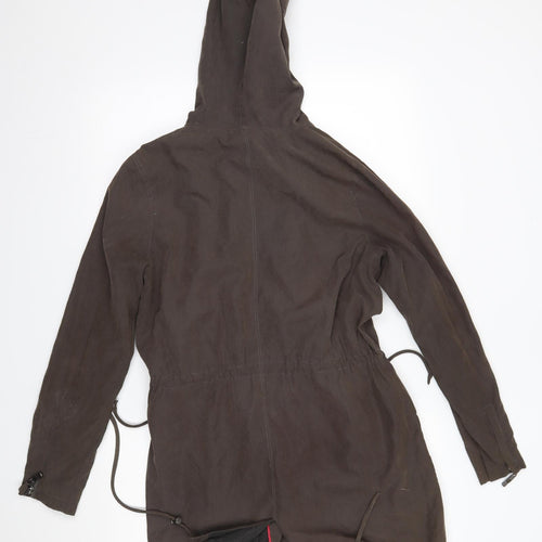 Linea Womens Brown   Overcoat Coat Size 10