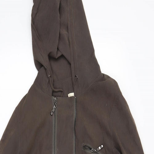 Linea Womens Brown   Overcoat Coat Size 10