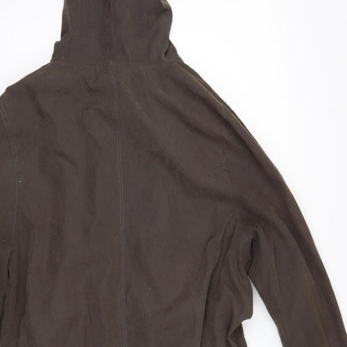 Linea Womens Brown   Overcoat Coat Size 10