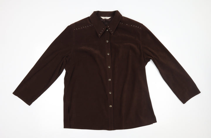 ELVI Womens Brown   Jacket  Size 16