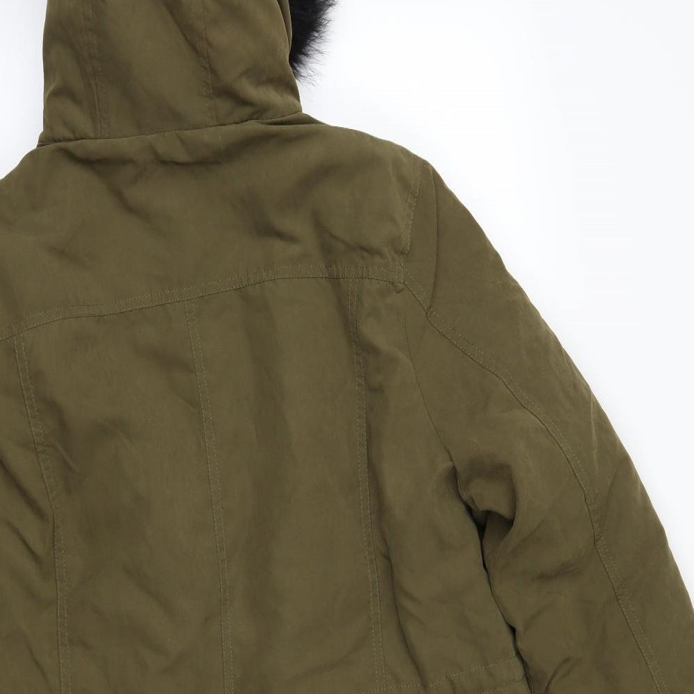 Dorothy Perkins Womens Green   Parka Coat Size 16