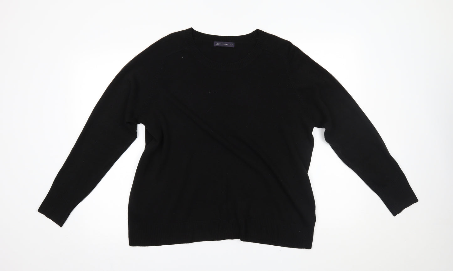 M&S Womens Black   Pullover Jumper Size 20
