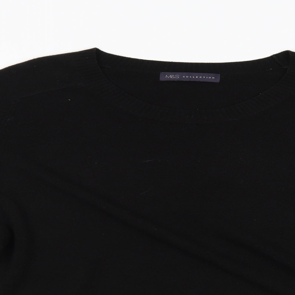 M&S Womens Black   Pullover Jumper Size 20