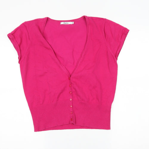 M&Oo Womens Pink   Cardigan Jumper Size M