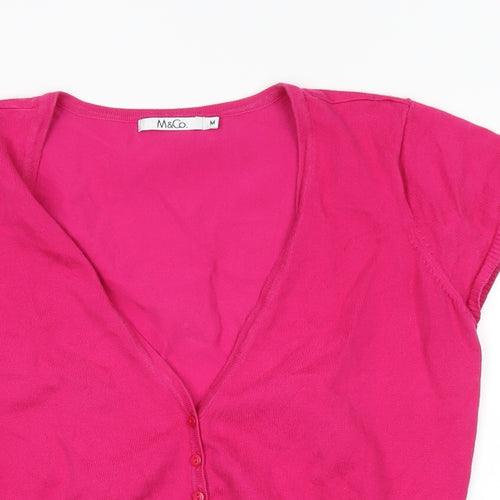 M&Oo Womens Pink   Cardigan Jumper Size M